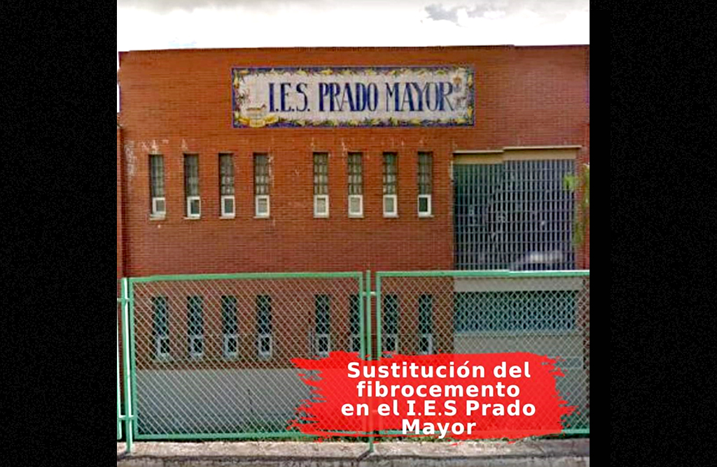 “Educación aun no ha iniciado las obras para la retirada del amianto en el Prado Mayor”